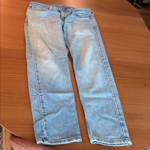 Levi's Men's Sky Blue Straight Jeans